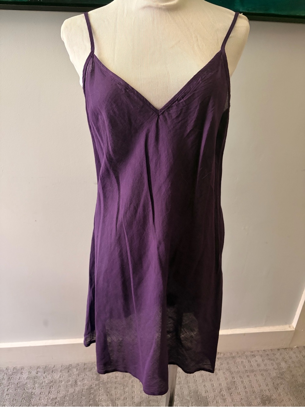 Johnny Was Embroidered Plum Long-Sleeve Button-Front Dress - Picture 5 of 6